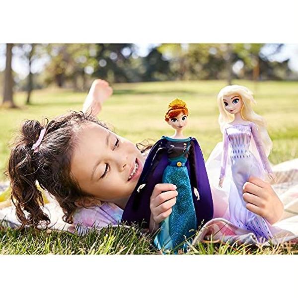Disney Store Official Disney Princess Classic Doll (Elsa from Frozen 2), 11 Inches, Includes Brush with Molded Details, Fully Posable Toy in Classic Outfit - Disney Princess Toys f