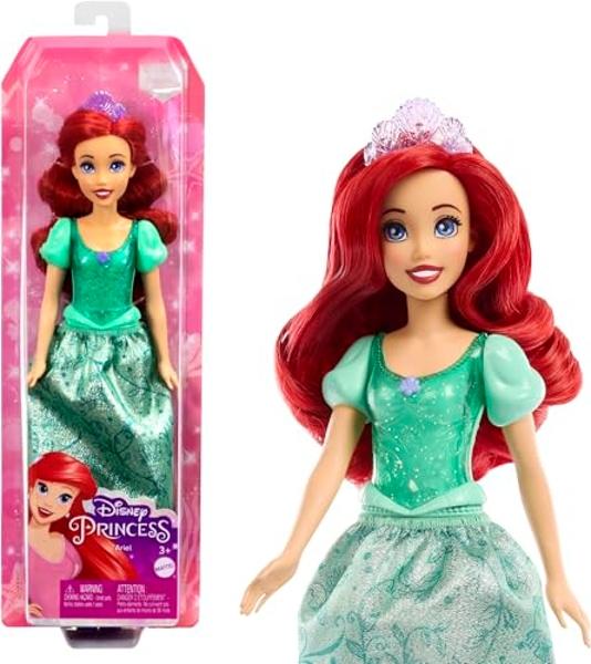 Mattel Disney Princess Toys, Belle Fashion Doll, Sparkling Look with Tiara Accessory, Inspired by the Beauty & the Beast Movie