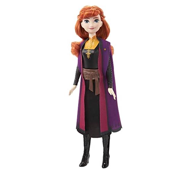 Mattel Disney Frozen Toys, Anna Fashion Doll & Accessory with Signature Look, Inspired by the Frozen 2 Movie