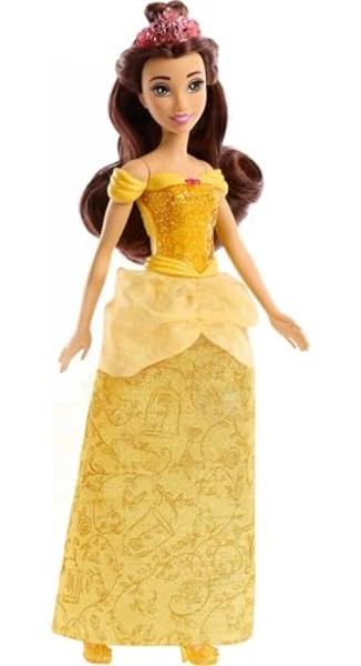 Mattel Disney Princess Toys, Belle Fashion Doll, Sparkling Look with Tiara Accessory, Inspired by the Beauty & the Beast Movie