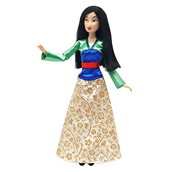 Disney Store Official Disney Princess Classic Doll (Mulan), 11 Inches, Includes Brush with Molded Details, Fully Posable Toy in Classic Outfit - Disney Princess Toys for Girls