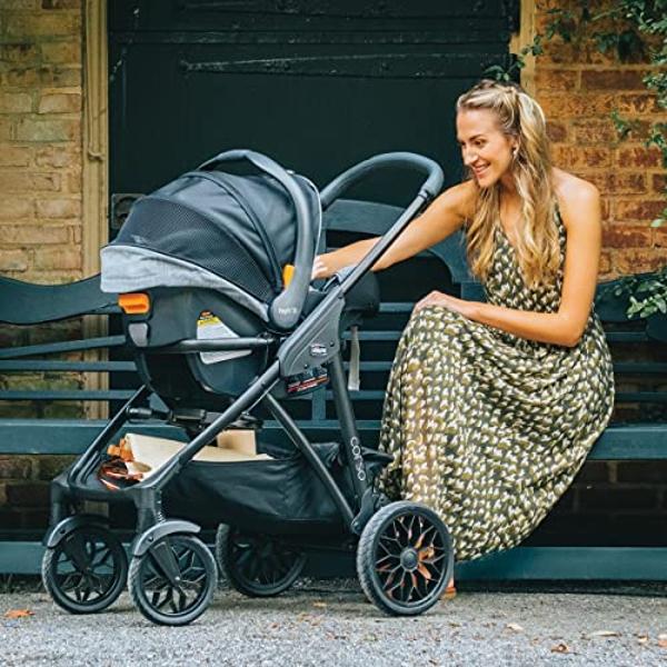 Chicco Corso Primo ClearTex Travel System - Aspen | Black