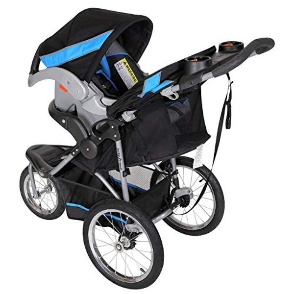Baby Trend Double Stroller with 2 EZ-Lift Plus Infant Car Seats, Sit N' Stand, Stormy - Portable and Lightweight Stroller Duo and Car Seat Travel System Tandem