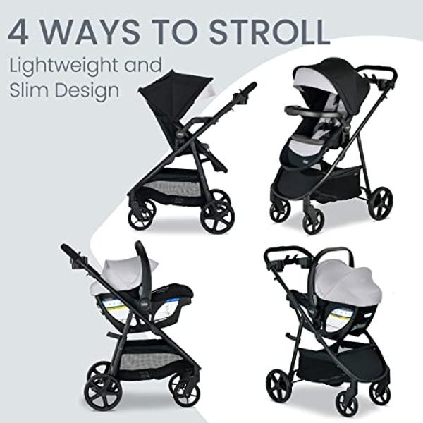 Britax B-Lively & B-Safe Gen2 Travel System, Greystone SafeWash