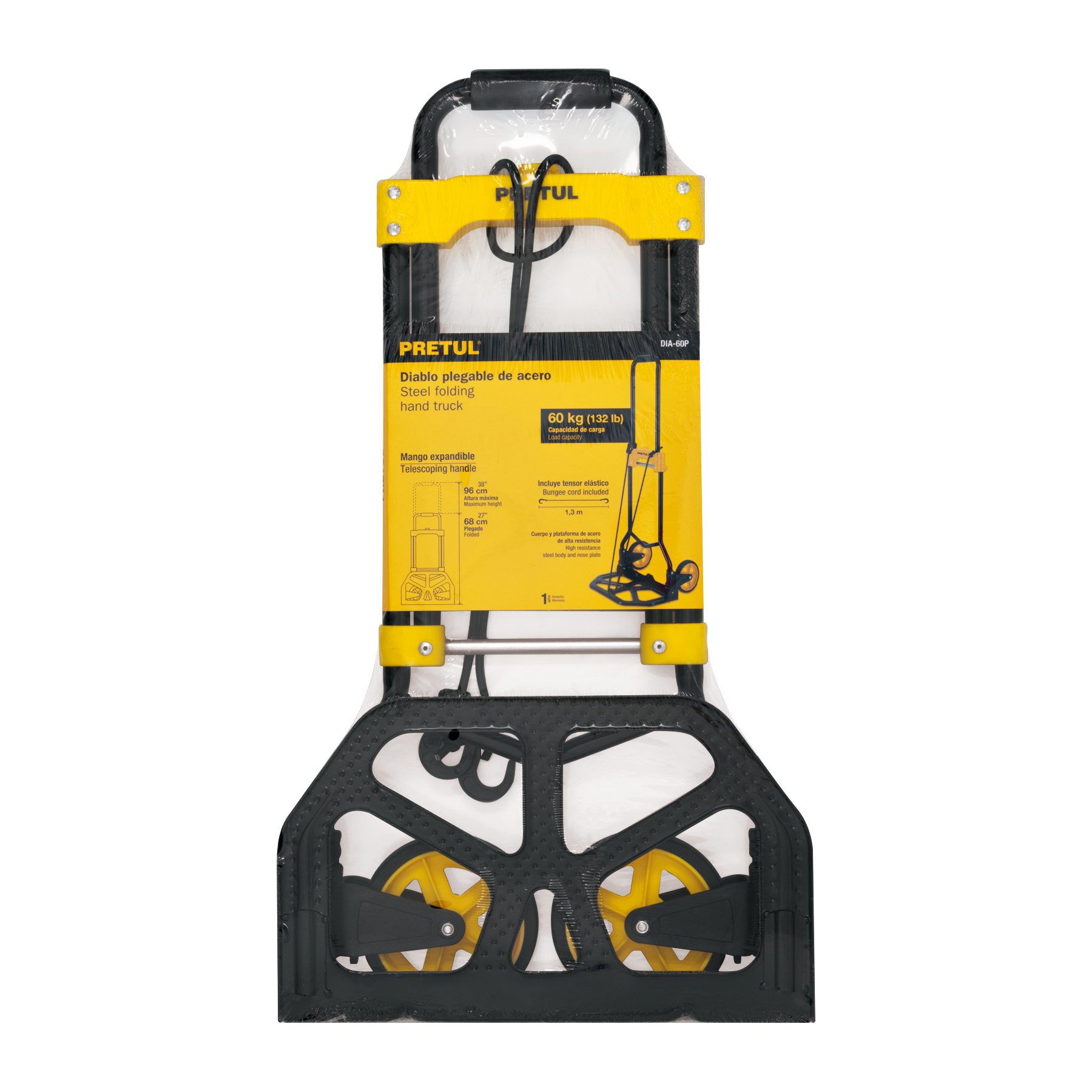 Diablo de carga, plegable, 100 kg, Pretul
