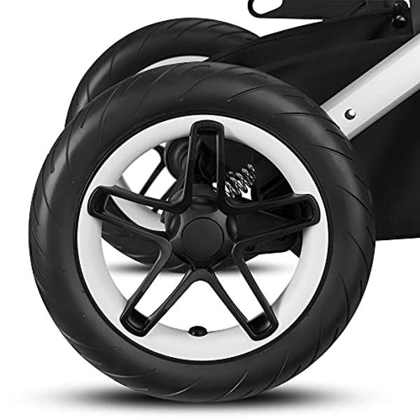 Cybex Talos S Lux Stroller, AllTerrain Wheels, FrontFacing or ParentFacing Seat Positions, OneHand Fold, Multiposition Recline, River Blue