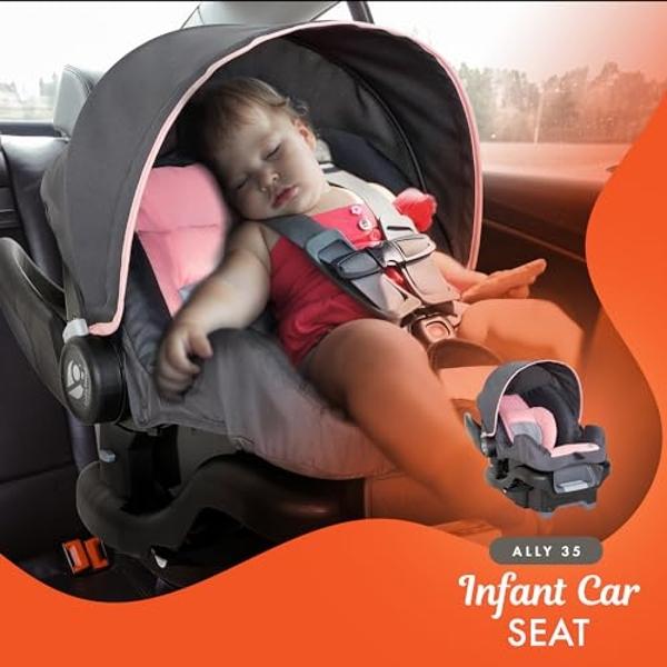 Baby Trend Sonar™ Switch 6-in-1 Modular Stroller Travel System with Ally™ Infant Car Seat, Desert Pinnk