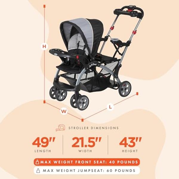 Cybex Talos S Lux Stroller, AllTerrain Wheels, FrontFacing or ParentFacing Seat Positions, OneHand Fold, Multiposition Recline, River Blue