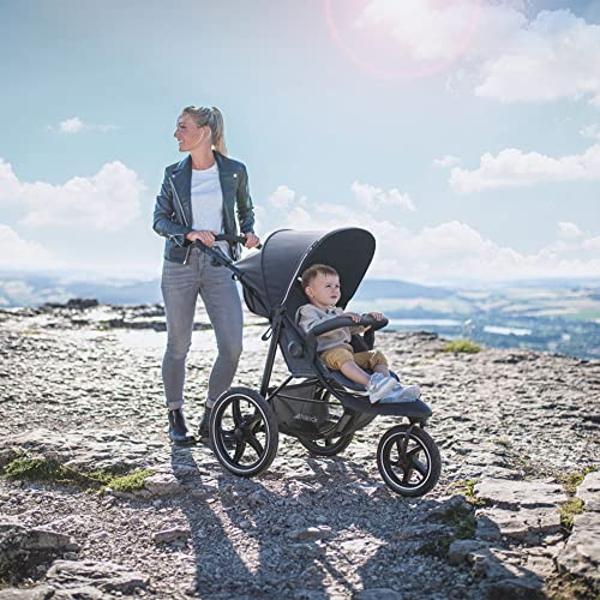 Hauck Jogging Stroller, All-Terrain Baby/Toddler Running Stroller, Runner 2, Black