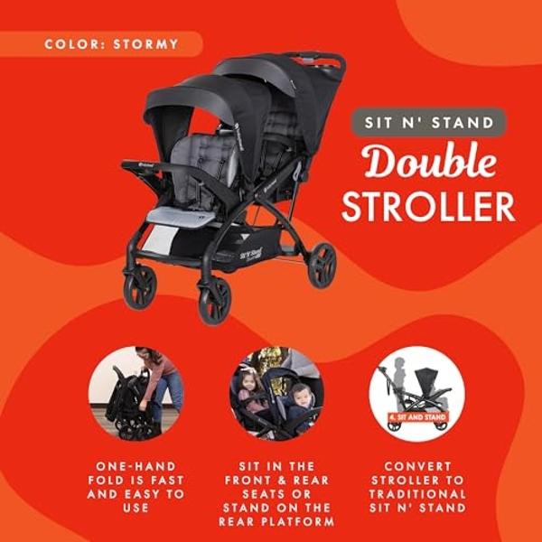 BOB Gear Wayfinder Jogging Stroller with Independent Dual Suspension, Air-Filled Tires, and 75-Pound Weight Capacity, Nightfall