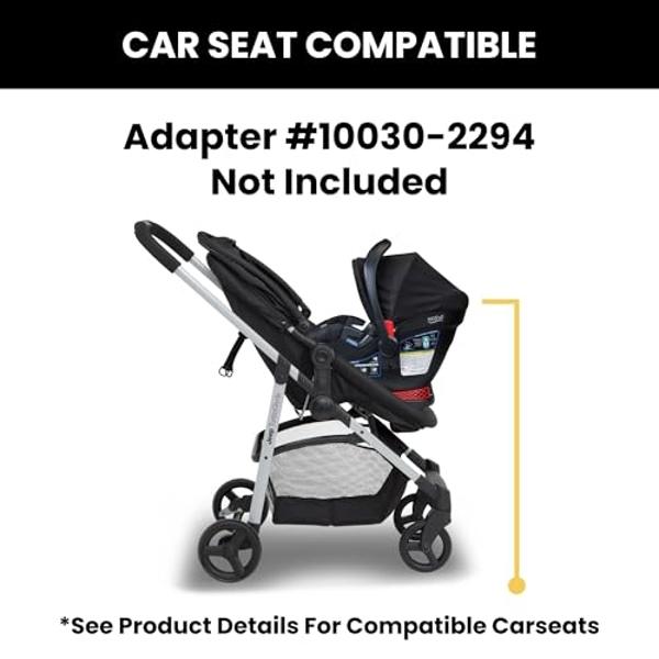 Cybex Talos S Lux Stroller, AllTerrain Wheels, FrontFacing or ParentFacing Seat Positions, OneHand Fold, Multiposition Recline, River Blue