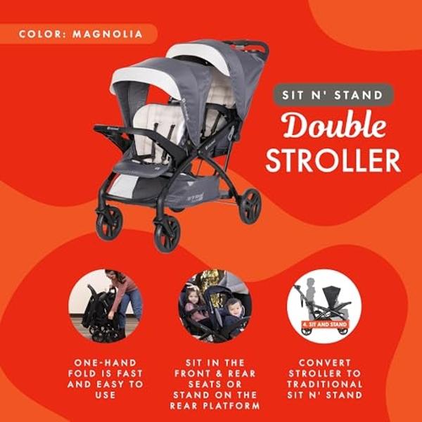 UPPAbaby Vista V3 Stroller - Full-Size Single-to-Double Stroller System - Toddler Seat, Bug Shield, Rain Shield, and Storage Bag Included - Theo (Dark Taupe/Silver Frame/Chestnut L