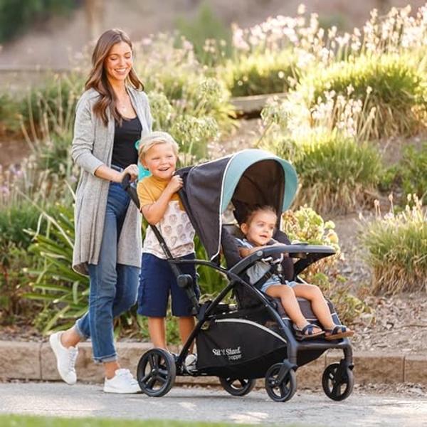 Baby Trend Sit N’ Stand® 5-in-1 Shopper Plus Stroller, Blue Mist