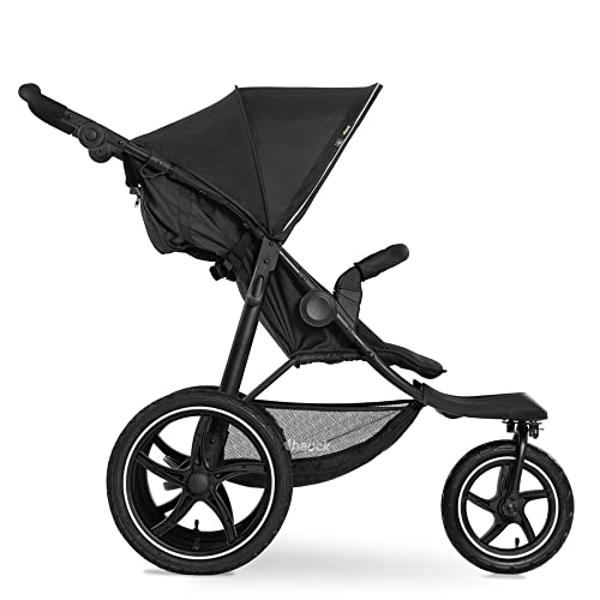 Hauck Jogging Stroller, All-Terrain Baby/Toddler Running Stroller, Runner 2, Black