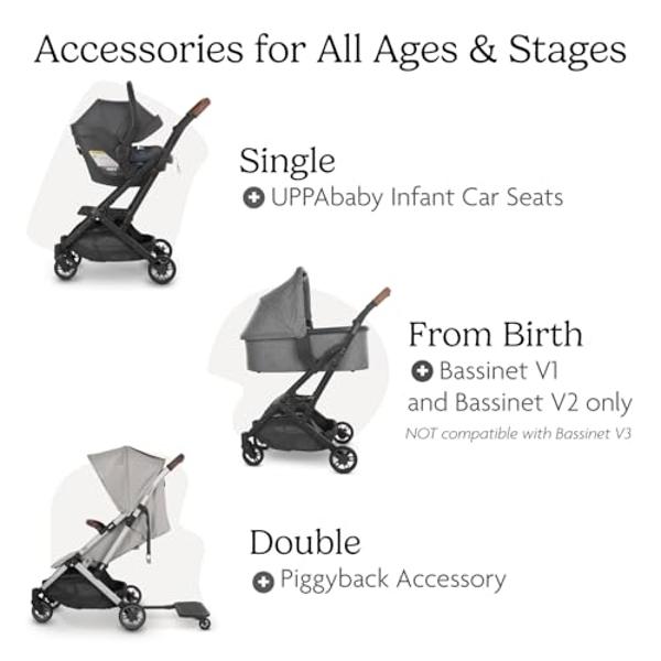 Baby Jogger Summit X3 3-Wheel Jogging Stroller with Hand Brake, One-Hand Compact Fold & All-Wheel Suspension, Midnight Black