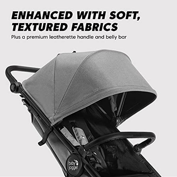 ELITTLE EMU Reversible Baby Stroller with Reversible Seat Full-Size Infant Stroller with Full Recline Cockpit Compact Foldable Pram Carriage for Outdoor City - Black