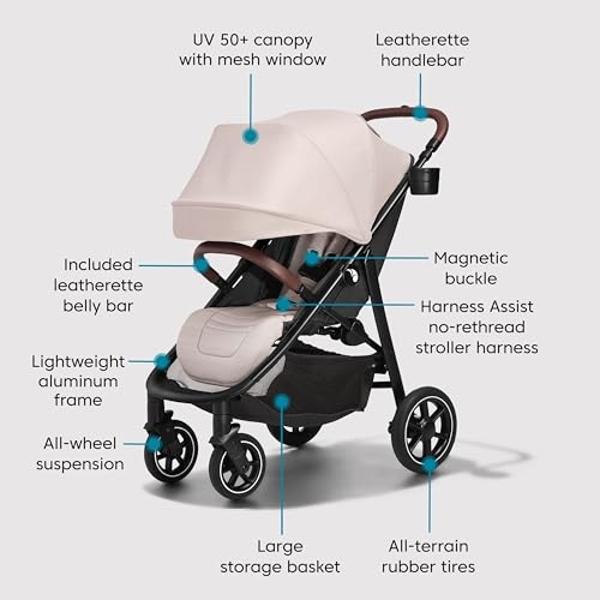Baby Jogger® City Mini® Air Lightweight Stroller, Frosted Ivory