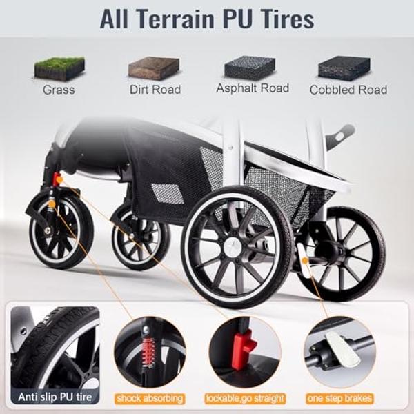 BOB Gear Wayfinder Jogging Stroller with Independent Dual Suspension, Air-Filled Tires, and 75-Pound Weight Capacity, Nightfall
