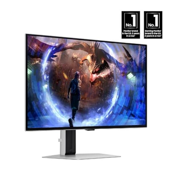 SAMSUNG 27” Odyssey OLED G6 (G60SD) Series Gaming Monitor with QHD & QD-OLED, 360Hz 0.03ms, AMD FreeSync Premium Pro, Anti-Glare, Sleek Design, Cooling System, 3 Year Warranty, LS2