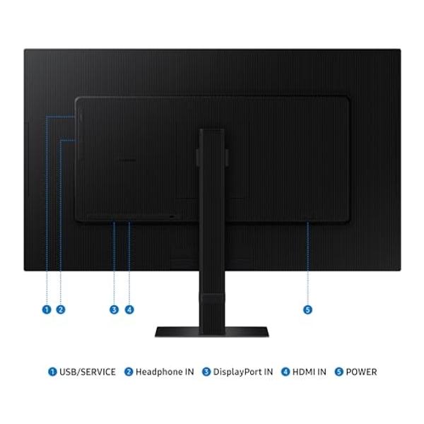 SAMSUNG 27-Inch ViewFinity S7 (S70D) Series 4K UHD High Resolution Monitor with HDR10, Multiple Ports, Easy Setup Stand, Advanced Eye Care, LS27D702EANXGO, 2024