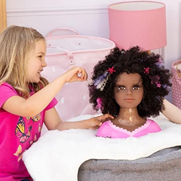 Bayer Design Charlene Super Model Styling Head African American Curly Hair
