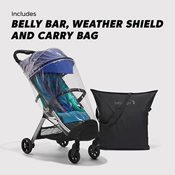 Baby Jogger City Tour 2 Ultra-Compact, Carry-On Approved Travel Stroller in Costal with Belly-Bar, Lightweight, Easy Fold, Ideal for Traveling and Everyday Adventures