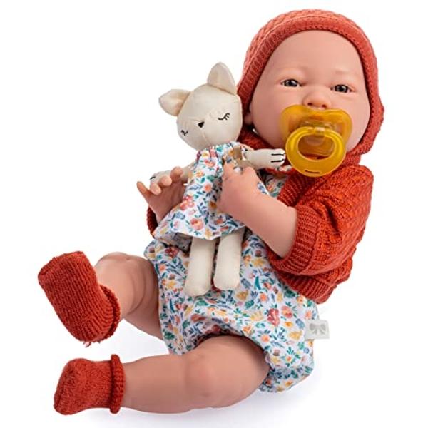 JC Toys - Nature Collection | Original La Newborn | Anatomically Correct Real Girl Baby Doll Gift Set | 15" All-Vinyl | Made in Spain | Designed by Berenguer | Ages 2+
