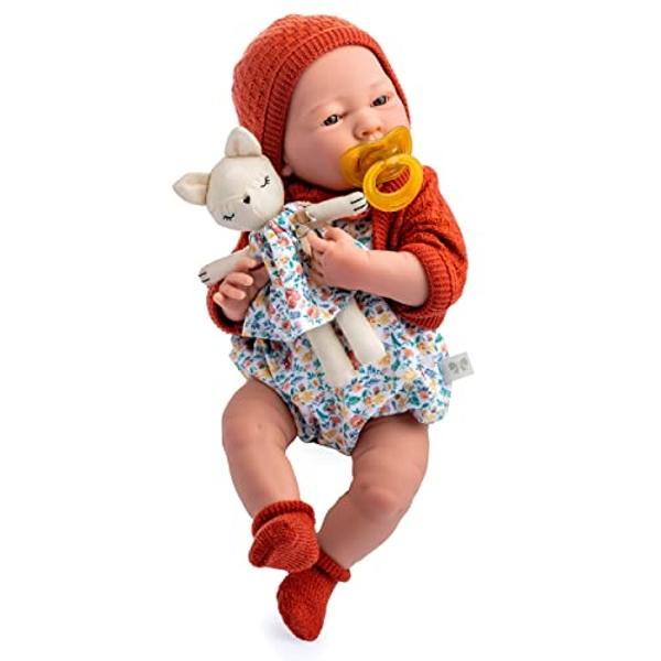 JC Toys - Nature Collection | Original La Newborn | Anatomically Correct Real Girl Baby Doll Gift Set | 15" All-Vinyl | Made in Spain | Designed by Berenguer | Ages 2+