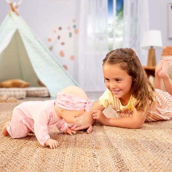 8 piece Layette Baby Doll Gift Set | JC Toys - La Newborn Nursery | 14" Life-Like Smiling Doll w/ Accessories | Pink | Ages 2+, Pink Smiling