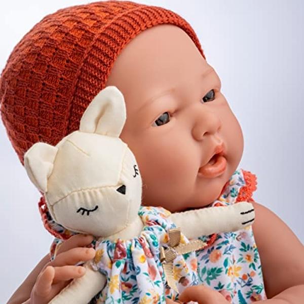 JC Toys - Nature Collection | Original La Newborn | Anatomically Correct Real Girl Baby Doll Gift Set | 15" All-Vinyl | Made in Spain | Designed by Berenguer | Ages 2+