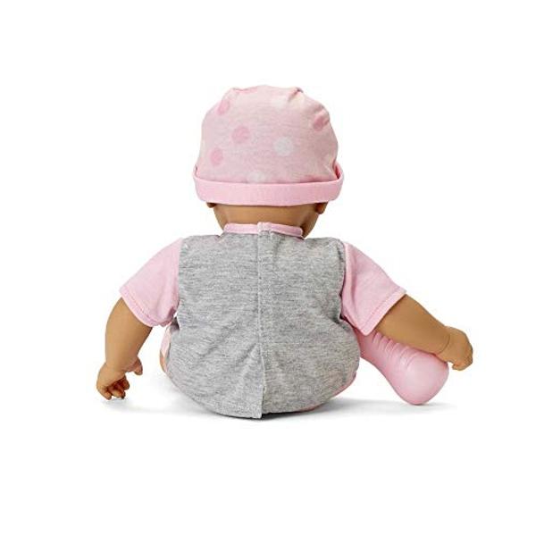 15" Realistic Soft Body Baby Doll with Open/Close Eyes | JC Toys - Berenguer Boutique | 10 Piece Gift Set with Bottle, Rattle, Pacifier & Accessories | Blue | Ages 2+