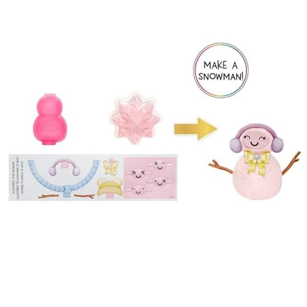 Rainbow High Winter Wonderland Bella - Pink 11” Fashion Doll with Magic Snow Hidden in Fashion That Puffs Up with Water, and Snowman Kit, Great Gift for Kids 4-12 Years Old