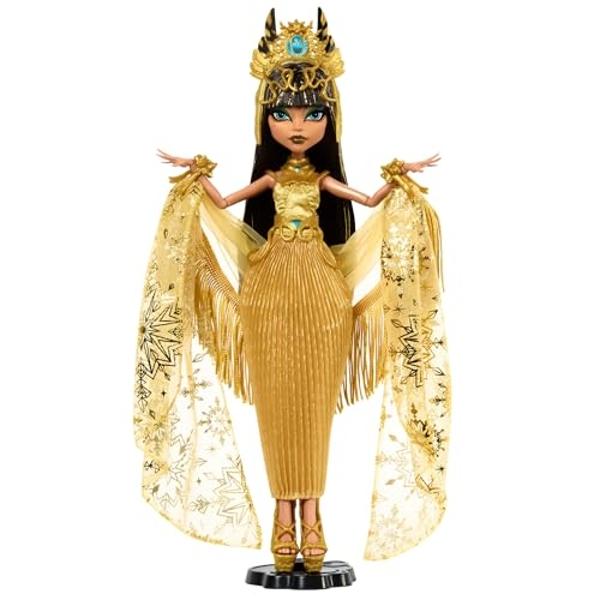 Barbie Signature Doll, 65th Anniversary Collectible with Blonde Hair, Black & White Gown, Sapphire Gem Earrings & Sunglasses