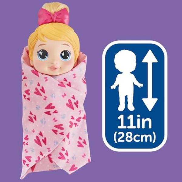 Baby Alive Shampoo Snuggle Harper Hugs Blonde Hair 11 Inch Water Baby Doll Playset, Toys for 3 Year Old Girls & Boys & Up