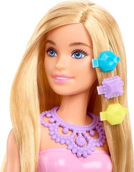 Barbie Dreamtopia Advent Calendar, Fantasy-Themed with 24 Surprises, Daily Toys Include Barbie Fashion Doll, Pets, Clothes & Accessories Like Mermaid Tail & Wings
