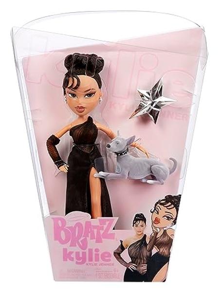 Bratz x Kylie Jenner Night Fashion Doll with Evening Gown, Pet Dog, and Poster