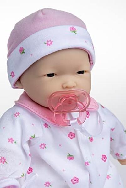 JC Toys Berenguer 11" Asian La Baby Doll,Pink Asian