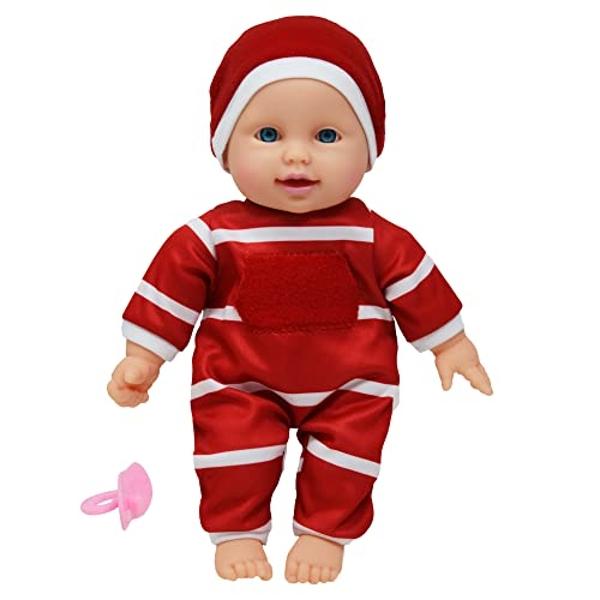 The New York Doll Collection 11 inch Soft Body Baby Doll in Gift Box - 11" Baby Doll Toy for Kids, Boys, Girls and Toddlers - Baby Doll Pacifier Accessory Included