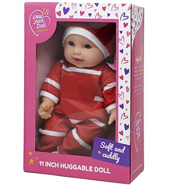 The New York Doll Collection 11 inch Soft Body Baby Doll in Gift Box - 11" Baby Doll Toy for Kids, Boys, Girls and Toddlers - Baby Doll Pacifier Accessory Included