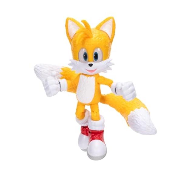 Sonic The Hedgehog Sonic 3 Movie Action Figures 5-Inch Tails Collector Toy Figure, Highly Articulated for Boys Girls - Officially Licensed 3 Movie Product