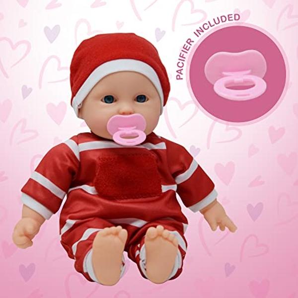 The New York Doll Collection 11 inch Soft Body Baby Doll in Gift Box - 11" Baby Doll Toy for Kids, Boys, Girls and Toddlers - Baby Doll Pacifier Accessory Included