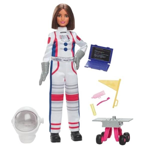 Barbie Careers Playset, 65th Anniversary Astronaut Set with Brunette ...