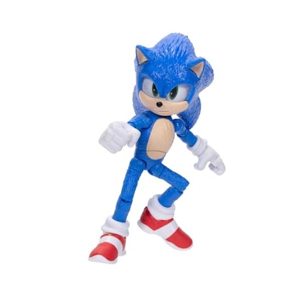 Sonic 3 Movie Action Figures 5-Inch Sonic Collector Toy Figure, Highly Articulated for Boys Girls - Officially Licensed Sonic The Hedgehog 3 Movie Product