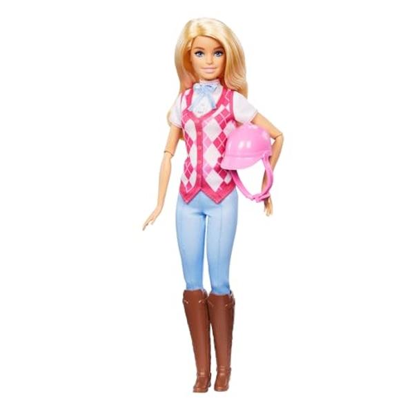 Barbie “Malibu” Doll & Accessories from Mysteries: The Great Horse Chase, Includes Fashion Doll, Removable Riding Outfit & Helmet