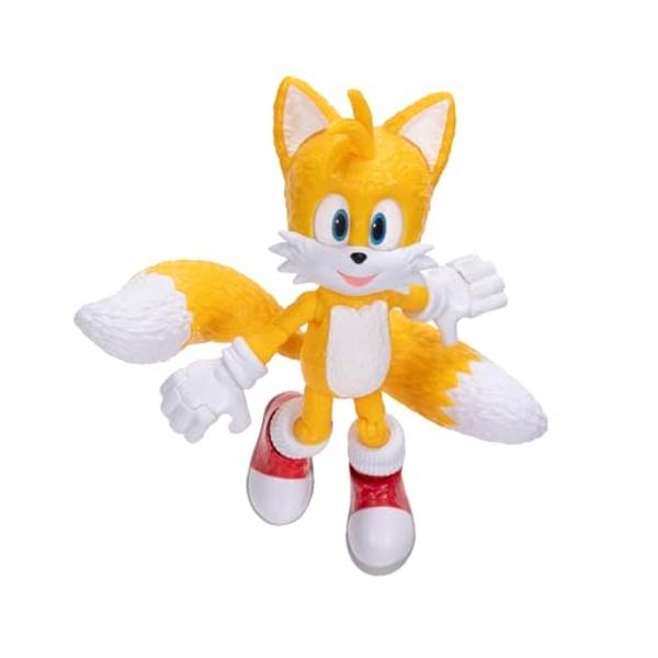 Sonic The Hedgehog Sonic 3 Movie Action Figures 5-Inch Tails Collector Toy Figure, Highly Articulated for Boys Girls - Officially Licensed 3 Movie Product