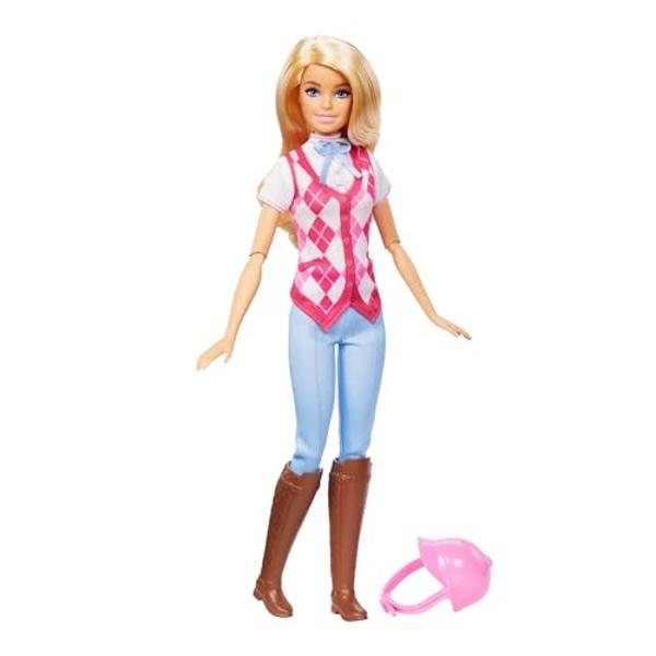 Barbie “Malibu” Doll & Accessories from Mysteries: The Great Horse Chase, Includes Fashion Doll, Removable Riding Outfit & Helmet