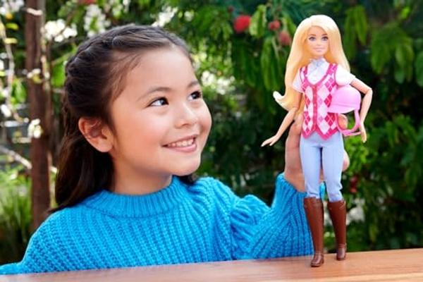 Barbie “Malibu” Doll & Accessories from Mysteries: The Great Horse Chase, Includes Fashion Doll, Removable Riding Outfit & Helmet