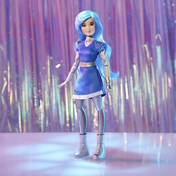 Disney Princess Zombies 3 Addison Fashion Doll - 12-Inch Doll with Long Blue Hair,Dress,Shoes,and Accessories.Toy for Kids Ages 6 Years Old and Up