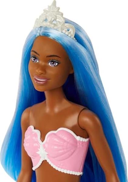 Barbie Dreamtopia Mermaid Doll with Blue Hair, Pink & Blue Ombre Tail & Headband Accessory