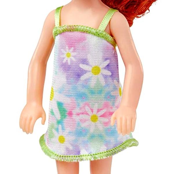 Barbie Chelsea Small Boy Doll in Romper & White Sneakers with Brunette Hair & Brown Eyes